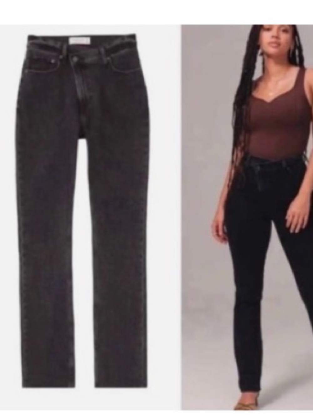 Abercrombie & Fitch 90s slim Straight Ultra High-rise
